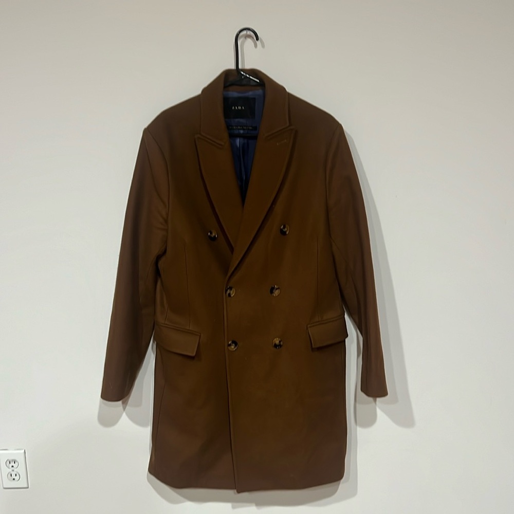 Zara Wool Overcoat (Camel)